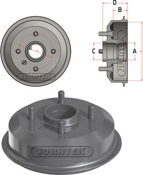 Juratek JDR041 - Bremžu trumulis ps1.lv