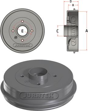 Juratek JDR064 - Bremžu trumulis ps1.lv