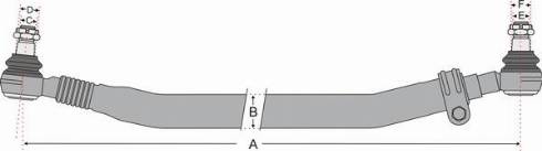 Juratek JSS1736A - Stūres šķērsstiepnis ps1.lv