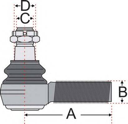 Juratek JSS2404 - Stūres šķērsstiepņa uzgalis ps1.lv