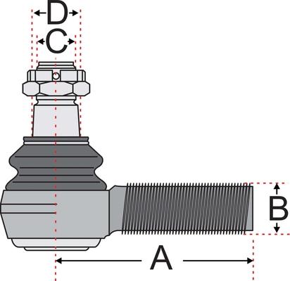 Juratek JSS2402A - Stūres šķērsstiepņa uzgalis ps1.lv