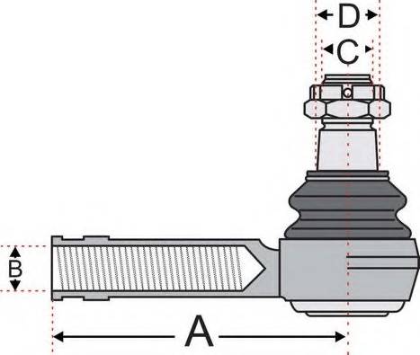 Juratek JSS2604 - Stūres šķērsstiepņa uzgalis ps1.lv