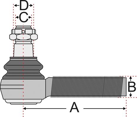 Juratek JSS2143A - Stūres šķērsstiepņa uzgalis ps1.lv