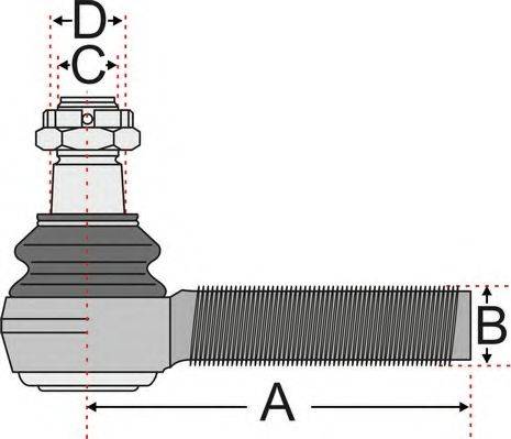 Juratek JSS2143 - Stūres šķērsstiepņa uzgalis ps1.lv