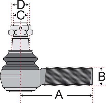 Juratek JSS2125A - Stūres šķērsstiepņa uzgalis ps1.lv