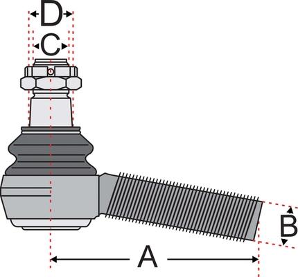 Juratek JSS2303A - Stūres šķērsstiepņa uzgalis ps1.lv