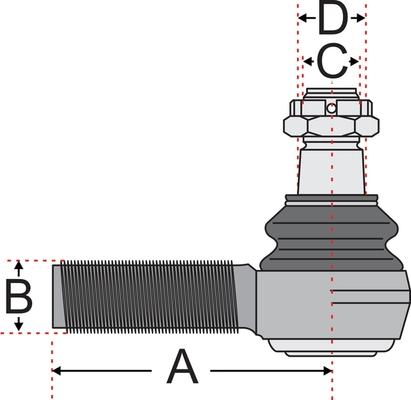 Juratek JSS2714A - Stūres šķērsstiepņa uzgalis ps1.lv