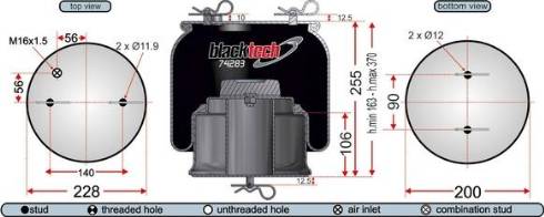 Juratek RML74283C - Pneimoatsperes spilvens, Pneimopiekare ps1.lv