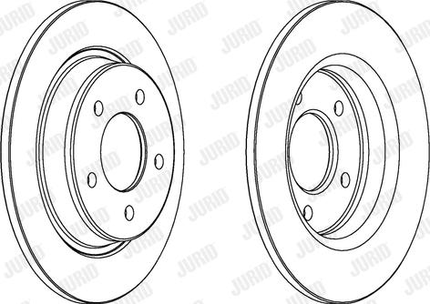 Jurid 563043JC-1 - Bremžu diski ps1.lv