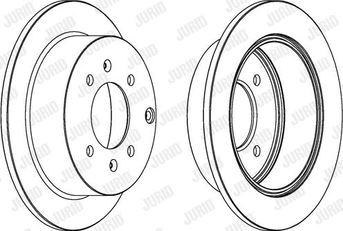 Jurid 563042JC - Bremžu diski ps1.lv