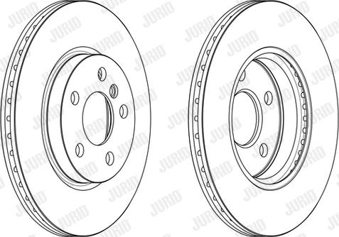 Jurid 563191JC - Bremžu diski ps1.lv