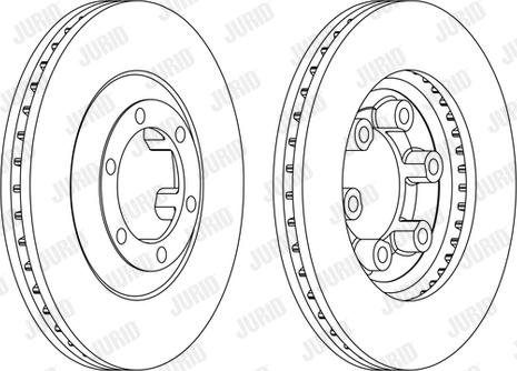 Jurid 563112JC - Bremžu diski ps1.lv