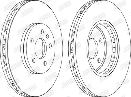 Jurid 562511JC-1 - Bremžu diski ps1.lv