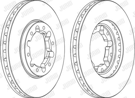 Jurid 562809JC - Bremžu diski ps1.lv