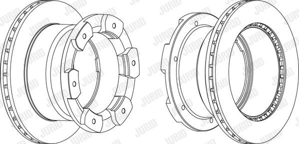 Jurid 562805JC - Bremžu diski ps1.lv