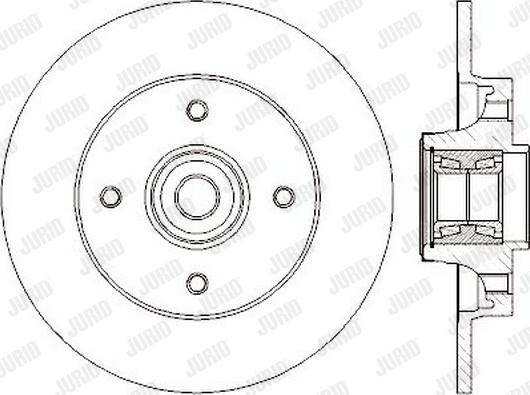 Jurid 562374JC-1 - Bremžu diski ps1.lv