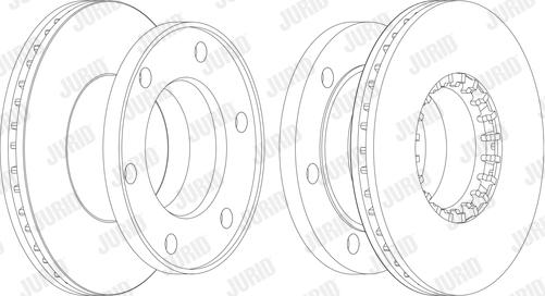 Jurid 567955J - Bremžu diski ps1.lv