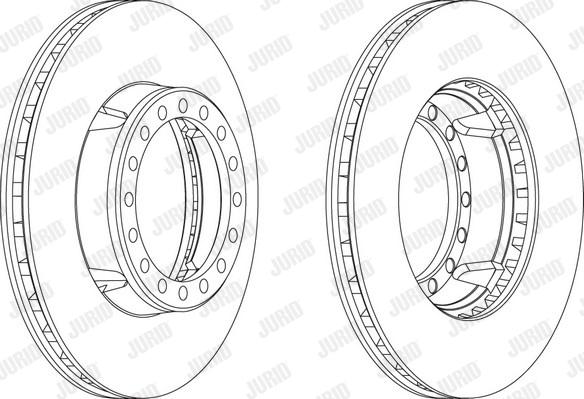 Jurid 567950J - Bremžu diski ps1.lv