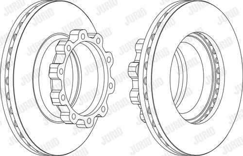 Jurid 567500J - Bremžu diski ps1.lv