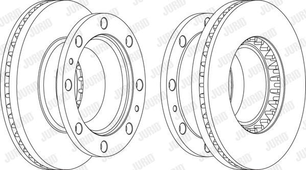 Jurid 567575J - Bremžu diski ps1.lv