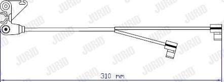 Jurid 587060 - Indikators, Bremžu uzliku nodilums ps1.lv