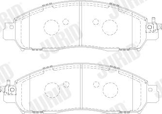 Jurid 574029J - Bremžu uzliku kompl., Disku bremzes ps1.lv