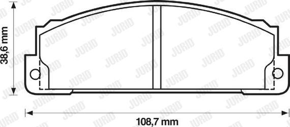 Jurid 571463D - Bremžu uzliku kompl., Disku bremzes ps1.lv