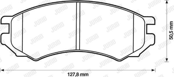 Jurid 571400J - Bremžu uzliku kompl., Disku bremzes ps1.lv