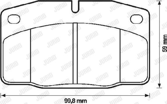 Jurid 571276D - Bremžu uzliku kompl., Disku bremzes ps1.lv