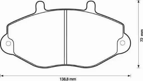 BOSCH F 026 000 102 - Bremžu uzliku kompl., Disku bremzes ps1.lv