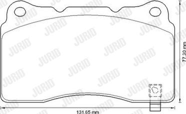 Jurid 573347J - Bremžu uzliku kompl., Disku bremzes ps1.lv