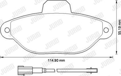 Jurid 573267J - Bremžu uzliku kompl., Disku bremzes ps1.lv