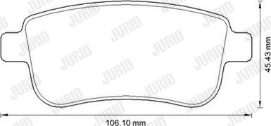 Jurid 573286J - Bremžu uzliku kompl., Disku bremzes ps1.lv