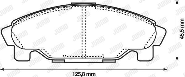 Jurid 572409J - Bremžu uzliku kompl., Disku bremzes ps1.lv