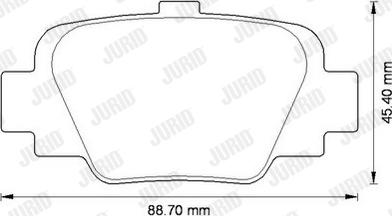 Jurid 572568J - Bremžu uzliku kompl., Disku bremzes ps1.lv