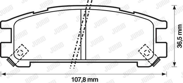 Jurid 572197J - Bremžu uzliku kompl., Disku bremzes ps1.lv