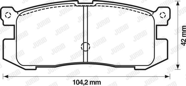 Jurid 572169J - Bremžu uzliku kompl., Disku bremzes ps1.lv