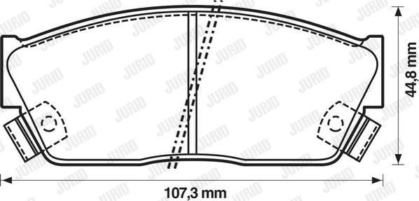 Jurid 572181J - Bremžu uzliku kompl., Disku bremzes ps1.lv