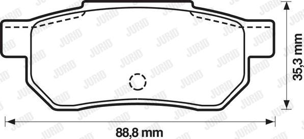 Jurid 572135J - Bremžu uzliku kompl., Disku bremzes ps1.lv