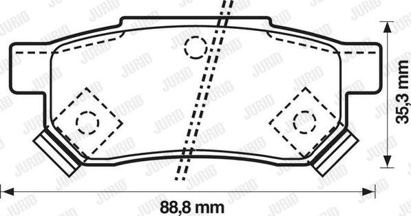 Jurid 572136J - Bremžu uzliku kompl., Disku bremzes ps1.lv