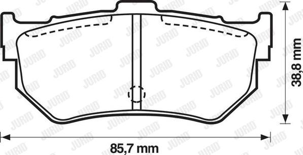 Jurid 572133J - Bremžu uzliku kompl., Disku bremzes ps1.lv