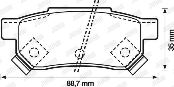 Jurid 572137J - Bremžu uzliku kompl., Disku bremzes ps1.lv