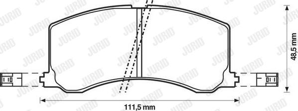 Jurid 572399J - Bremžu uzliku kompl., Disku bremzes ps1.lv