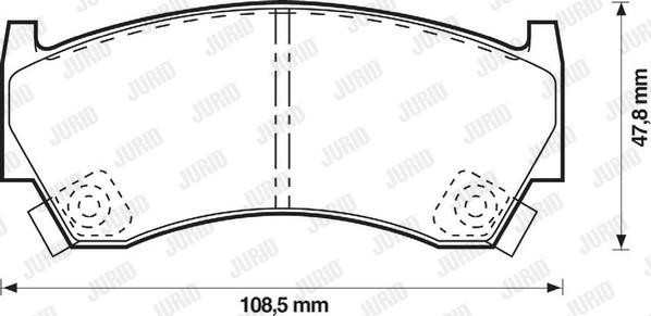 Jurid 572396J - Bremžu uzliku kompl., Disku bremzes ps1.lv