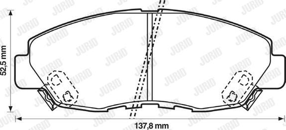 Jurid 572349J - Bremžu uzliku kompl., Disku bremzes ps1.lv