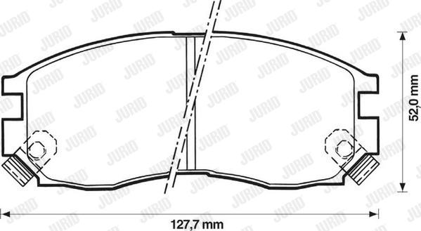 Jurid 572381J - Bremžu uzliku kompl., Disku bremzes ps1.lv