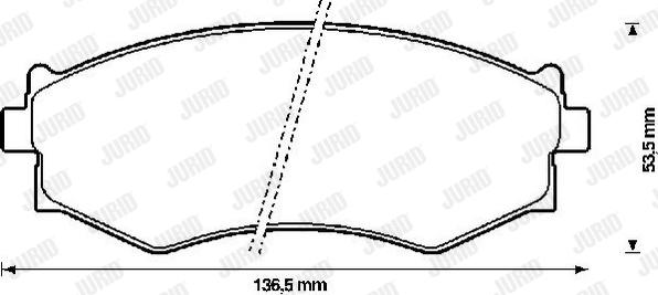 Jurid 572338J - Bremžu uzliku kompl., Disku bremzes ps1.lv