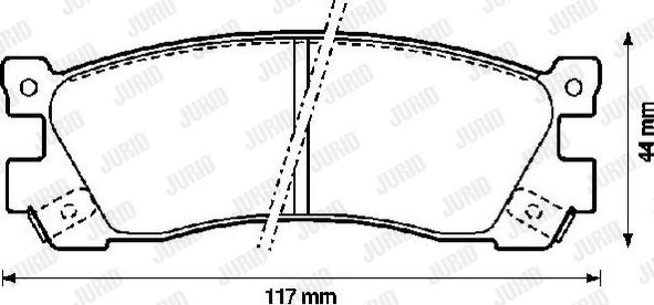 Jurid 572248J - Bremžu uzliku kompl., Disku bremzes ps1.lv