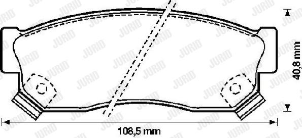 Jurid 572207J - Bremžu uzliku kompl., Disku bremzes ps1.lv