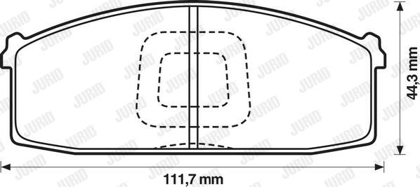 Jurid 572232J - Bremžu uzliku kompl., Disku bremzes ps1.lv